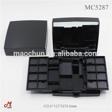 Square professional makeup eyeshadow case with mirror